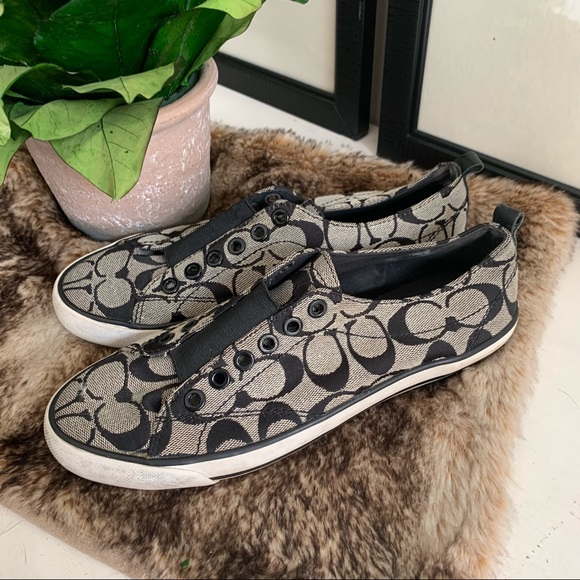 ❤️COACH❤️FABRIC Fall Logo Slip On Sneaker - Picture 2 of 5